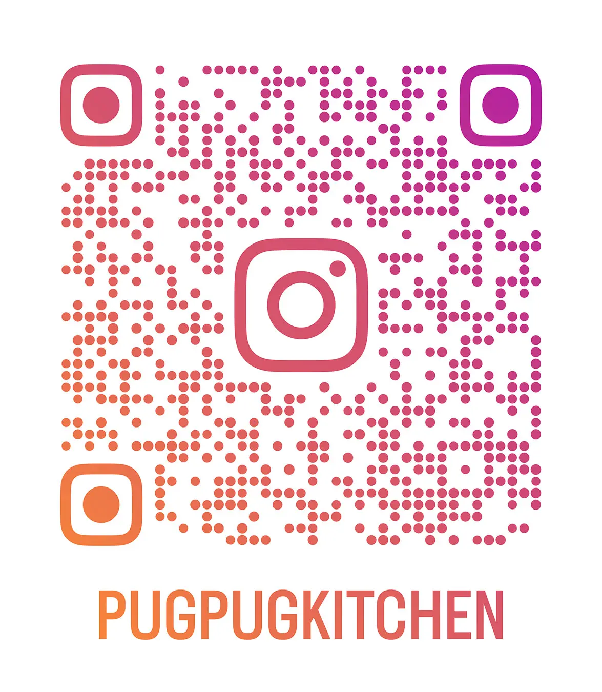 パグパグキッチン Instagram QR